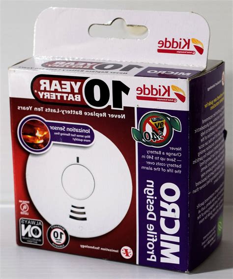 Even though the batteries in this smoke detector from first alert may not last as long as you would expect, it's still an excellent option for any. KIDDE 10 Year Battery MICRO PROFILE IONIZATION SMOKE