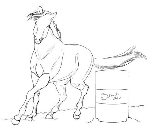 Help your child develop art skills with these horse coloring pages. Barrel Racing Horse Coloring Pages | Horse coloring, Horse ...