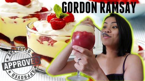 The home of gordon ramsay on youtube. I MADE GORDON RAMSAY's RASPBERRY TRIFLE! - YouTube