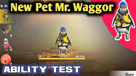 3:37 gaming with vinay 47 просмотров. Free Fire New Pet Mr. Waggor Ability Test | Max Level ...