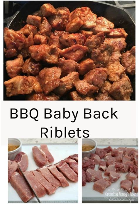 This produces a set of short, flat ribs where the curved part of the rib is removed and gives them a more uniform look. BBQ BABY BACK RIBLETS | Pork riblets recipe, Pork recipes, Beef riblets recipe