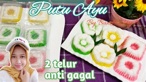 Setelah itu masukkan tepung terigu yang sebelumnya sudah diayak terlebih dahulu. Cara Membuat Kue Putu Ayu Jumbo 1 Telur / Free Resep Putu ...