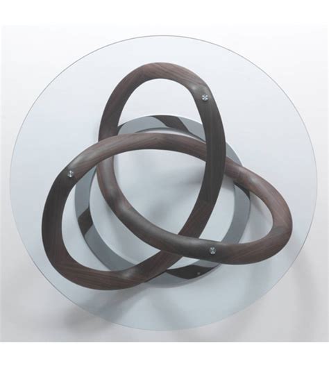 10)and base in solid wood, fixedon a metal ring. Infinity Porada Coffee Table - Milia Shop