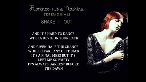 Florence + the machine — это ● флоренс уэлч (florence welch) — вокалистка и автор песен ● изабелла саммерс (isabella summers) — клавишные, продюсер и автор песен показать. Florence + the Machine - Shake It Out (Lyrics) - YouTube