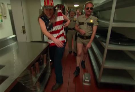 But now that the movie is considered a cult hit, does that mean there's a chance that we could ever see uhf 2? Here's Weird Al As Ted Nugent On The Reno 911! Revival