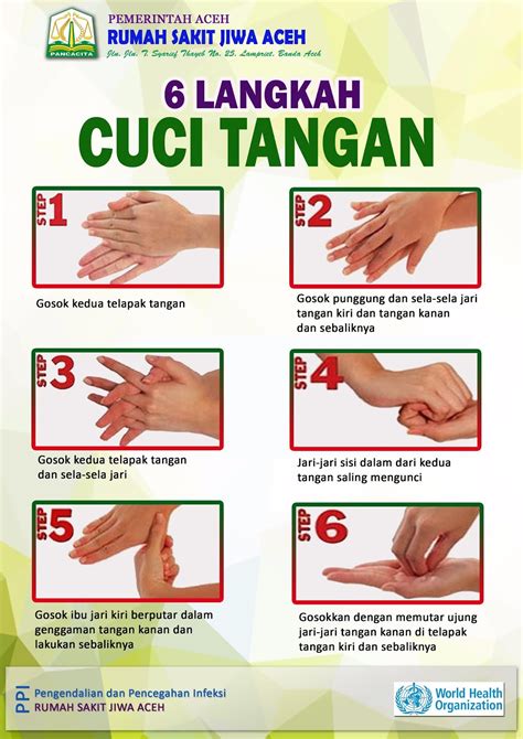 Hal ini juga sebagai bentuk langkah menuju kehidupan sehat. Terbaik Dari Poster Cuci Tangan 6 Langkah - Koleksi Poster