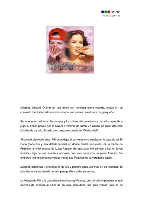 Milagros (Natalia Oreiro) es una joven tan hermosa como ...