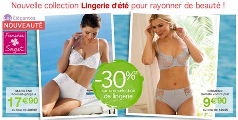 Une lingerie féminine pour un été coloré. Françoise Saget : jusqu'à -50% sur le linge de maison