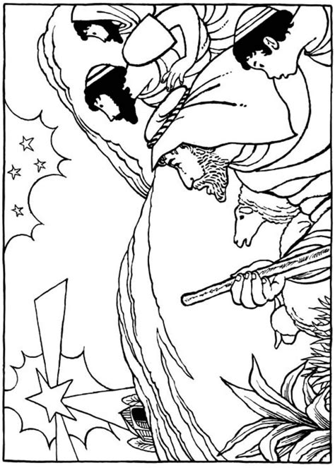 This page features the free christmas coloring sheets designed to use during advent season. Kids-n-fun.com | 31 coloring pages of Bible Christmas Story