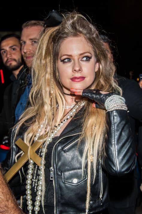 Almost time for my new music, are you ready? AVRIL LAVIGNE at Casamigos Halloween Party in Beverly ...