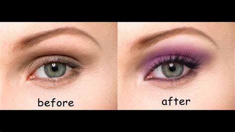 Any makeup can be divided into a warm or cold makeup type. How to apply Realistic Eye Makeup in Photoshop - YouTube