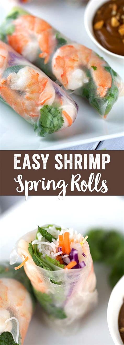 They are a popular street food recipe in india. Shrimp Spring Rolls with Peanut Dipping Sauce | Recipe ...