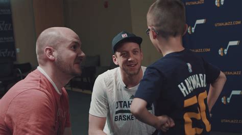 The perfect headband joeingles jazz animated gif for your conversation. Utah Jazz - Joe Ingles surprised Jazz fan Landon Carter,...