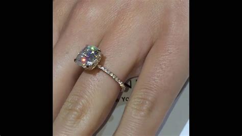 Maybe you would like to learn more about one of these? 5 Carat Cushion Moissanite Engagement Ring - YouTube