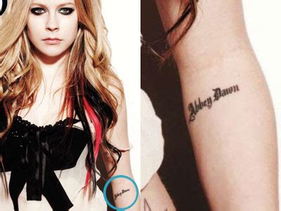Avril lavigne global fan site tattoos. Tattoo Designs: Avril Lavigne Tattoos | Tattoos Of Avril Lavigne