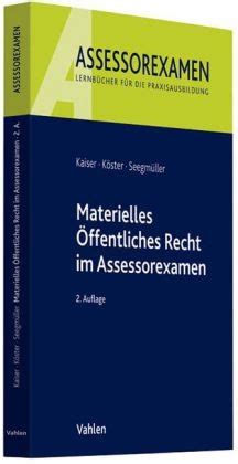 Check spelling or type a new query. Materielles Öffentliches Recht im Assessorexamen von ...