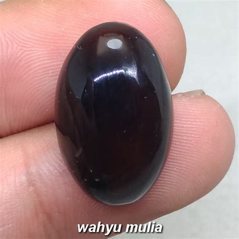 Selain karena keunikan dan kelangkaannya 1. Batu Akik Yahman Wulung hitam Tembus Merah Asli (Kode 1207 ...