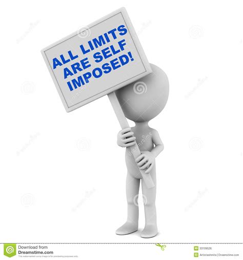 All Limits Are Self Imposed Royalty Free Stock Image - Image: 33109526