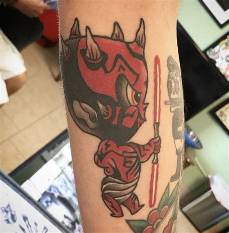 We think outside the tee box for the coolest men's golf apparel in town. Hot Stuff Darth Maul by Chris Chapman at Lucky 7 Tattoo in Libertyville IL : tattoos