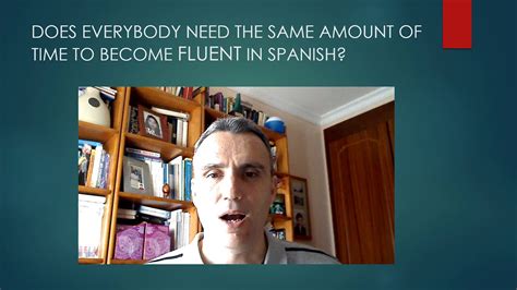 Immersion, motivation, quality teaching and other factors can speed up the process. HOW LONG DOES IT TAKE TO BECOME FLUENT IN SPANISH? - YouTube