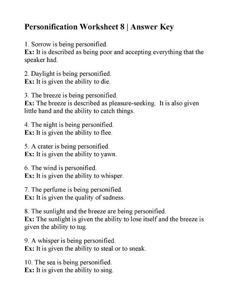 What is it, what are some examples and what activities can you use to help teach this concept? Figurative Language A Assignment Answers : Figurative ...