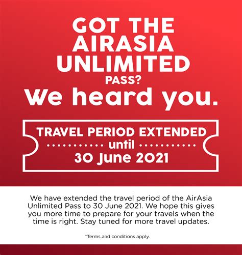Rm5 monthly unlimited travel pass for oku. AirAsia Unlimited Pass - Travel Period extended until 30 ...