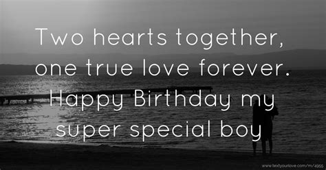 Sweet love messages for her. Two hearts together, one true love forever. Happy ...