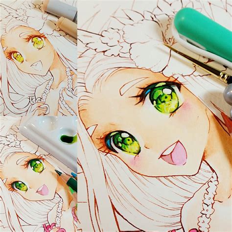 Check spelling or type a new query. Nashi on Twitter: "Little #green eye step by step #tutorial 😉 🎨Tools: Dr PH Martin's watercolors ...