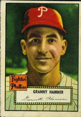 Browse 2021 baseball card shows in the usa by state! Baseball Card Database - Granny Hamner 1952 | Baseball cards, Phillies baseball, Phillies