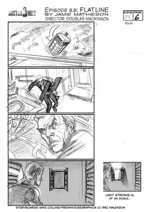 Die tiefschwarze haarpracht der morbiden tochter. Mike Collins' Storyboards From Doctor Who: Flatline For ...