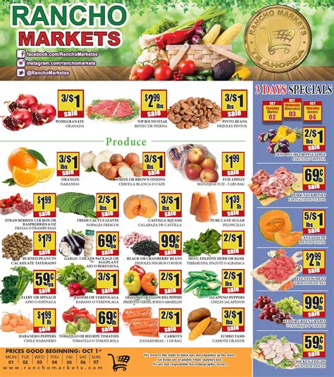 Deli/bakery ordering digital coupons gift card mall mobile app receipt survey invitation recipes shopping list store locator weekly ad get the app all contents ©2021 the kroger co. Rancho Markets Weekly Specials Flyer May 25 - May 31, 2021 ...