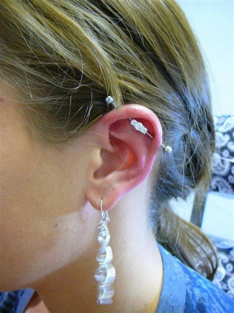 I've also found the jewellery options to be really good for industrial piercings and you can get. industrial piercing..Done by Shilow Nyholm@ Ink My Body Tattoos | Industrial piercing, Piercings ...
