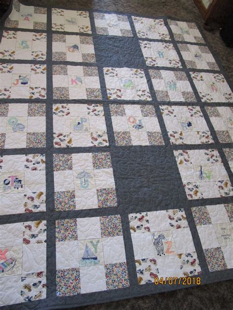 Animal alphabet quilting fabric panel. Alphabet panel queen size quilt | Etsy