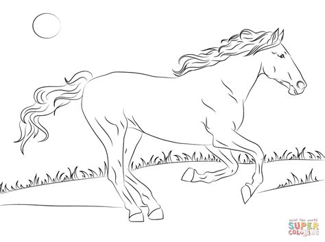 Select from 35302 printable crafts of cartoons, nature, animals, bible and many more. Beautiful Mustang Horse coloring page | SuperColoring.com ...