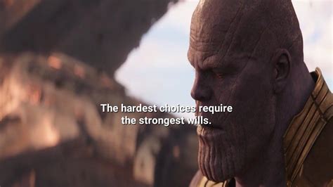 I hope you guys like it. Do you like this thanos quotes-the hardest choices require ...