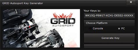 Five driving disciplines, more than 100 routes in 22 locations, online gaming, customization. GRID Autosport CD Key Generator ( free Download ) NO ...