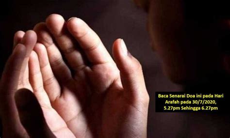 Hari arafah merupakan hari istimewa bagi umat muslim. Baca Senarai Doa ini pada Hari Arafah pada 30/7/2020, 5 ...