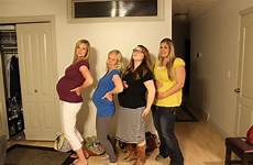 pregnant friends party girls pregnancy jen updates bellies shot front