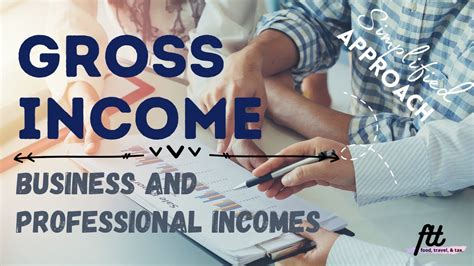 Learn more about gross income and what it means for your taxes and other life expenses. Gross Income - Business and Professional Income - YouTube