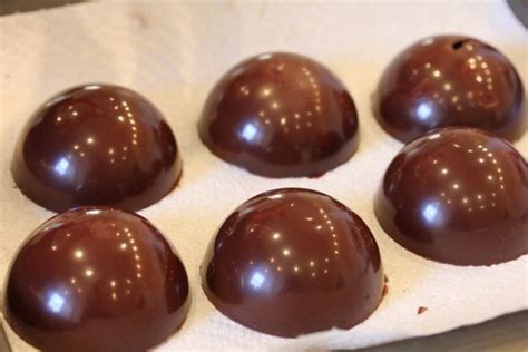 There are a few different routes you. Chocolate Spheres filled with Chocolate Mousse, with ...