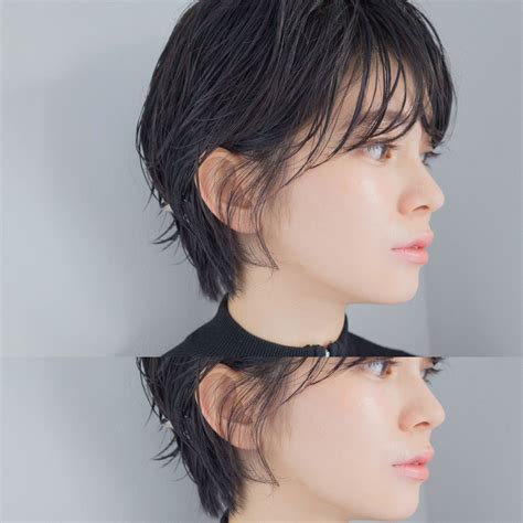 「黒髪マッシュヘア」で大人の色気を放出♡ボーイッシュだ ...
