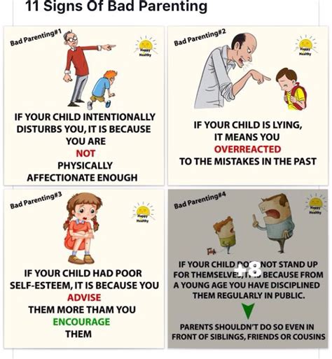 11 signs of bad parenting Key note: moderation is still ...