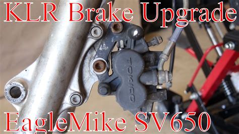 • drain the fork oil (see front fork oil change). KLR Brake Upgrade Part 3 - Eagle Mike SV 650 Mod - YouTube