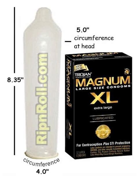 Condoms come in 4 simple sizes: Trojan Magnum XL Lubricated Larger condoms - RipNRoll Condoms