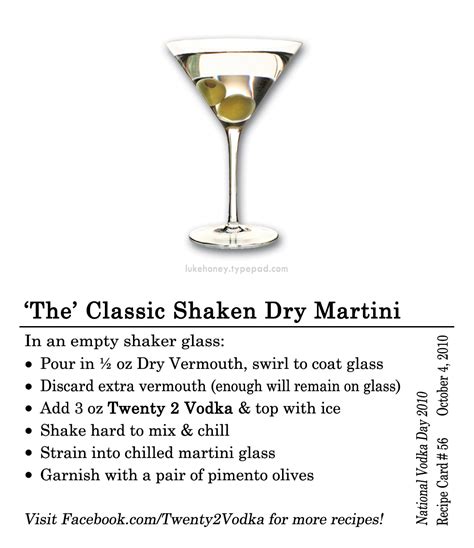 If you encounter two or more answers look at the most recent one i.e the last item on the answers box. The Classic Martini Recipe — Dishmaps
