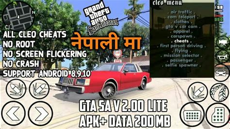 How to install gta san andreas apk with obb data file. GTA SA 2.00 CLEO APK+DATA ALL CLEO CHEATS WORKING NO ROOT ...