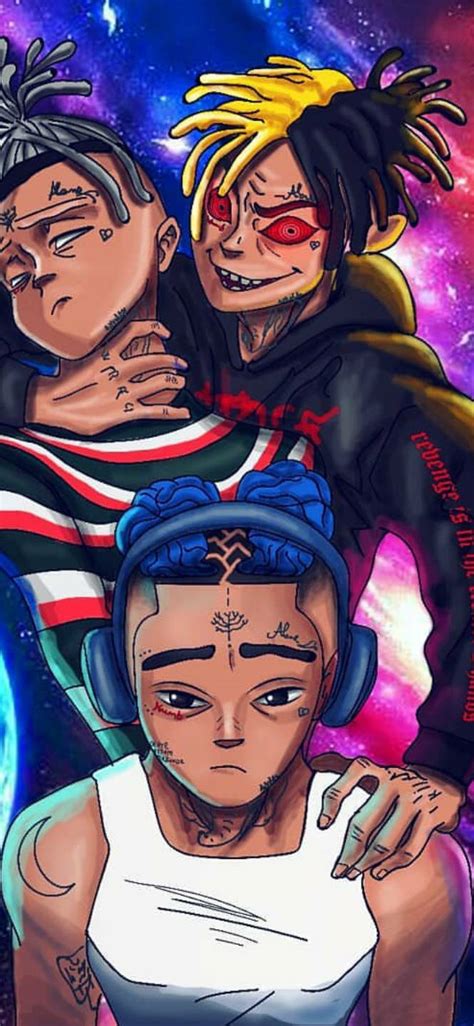 Xxxtentacion and your mother ❤. Cartoon XXXTentacion Anime Wallpapers - Wallpaper Cave