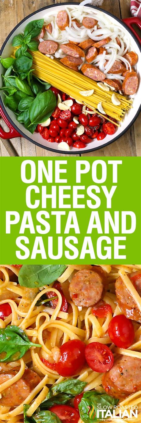 Let it cook with the cover on for about ten minutes and add the rest of the chicken stock. One-Pot Cheesy Pasta and Sausage (Video)
