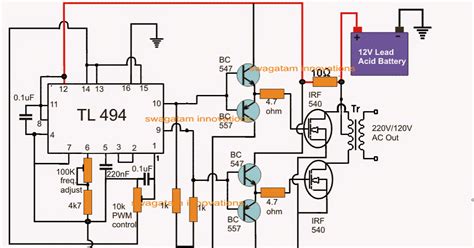 Punya siapa sih skema sahabat top,nyari di web ngak ada. skema inverter power mobil ic tl 494 - SHEMS