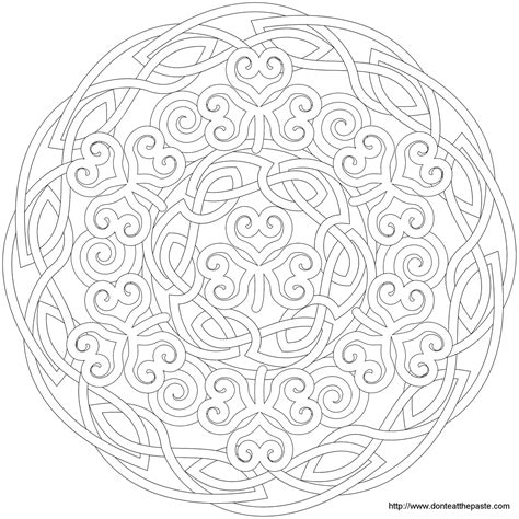 Mandala coloring pages will help your child focus on details, develop creativity, concentration, motor skills, and color recognition. Don't Eat the Paste: Shamrock Mandala